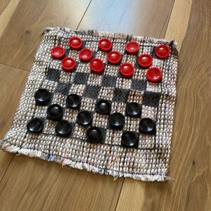 Cloth checker/chess board game